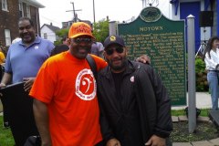 Lamont with Detroit bass player, William Pope